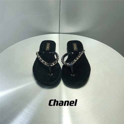 High Quality Luxury Chanel Chain Flip Flops – Style 76806 product detail