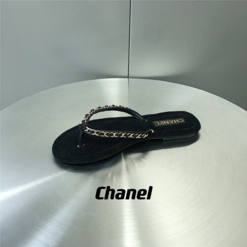 High Quality Luxury Chanel Chain Flip Flops – Style 76806 product detail