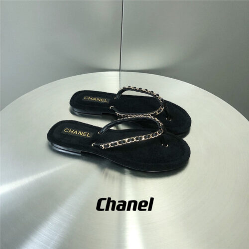 High Quality Luxury Chanel Chain Flip Flops – Style 76806