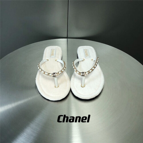 High Quality Luxury Chanel Chain Flip Flops – Style 07878