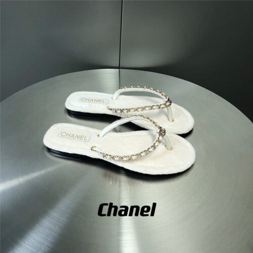 High Quality Luxury Chanel Chain Flip Flops – Style 07878 alternate view