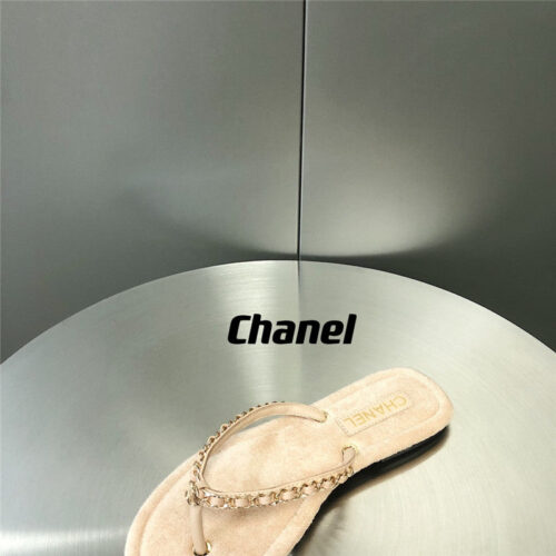 High Quality Luxury Chanel Chain Flip Flops – Style 38950 product detail