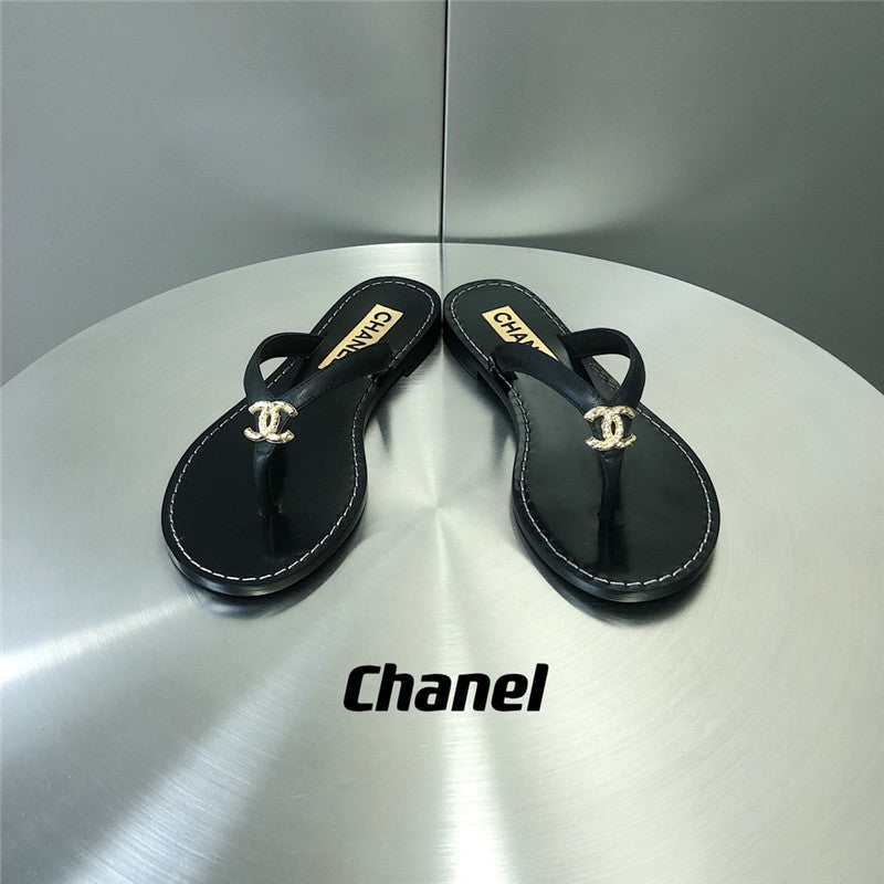 High Quality Luxury Chanel Chain Flip Flops product detail