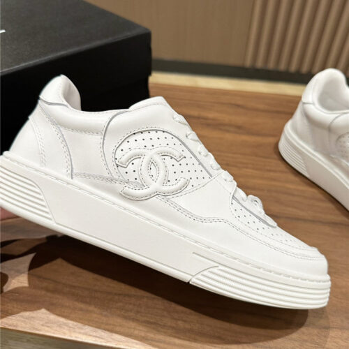 High Quality Luxury Chanel Logo Sneakers Womens – Style 47654 product detail