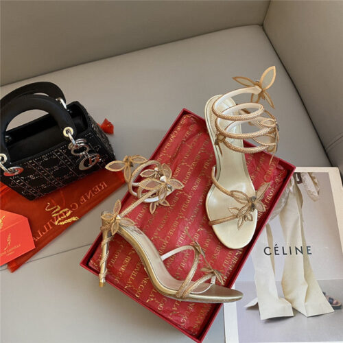 High Quality Luxury Rene Caovilla Butterfly Strappy Sandals product detail