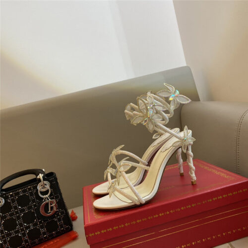 High Quality Luxury Rene Caovilla Butterfly Strappy Sandals – Sizes 35–41