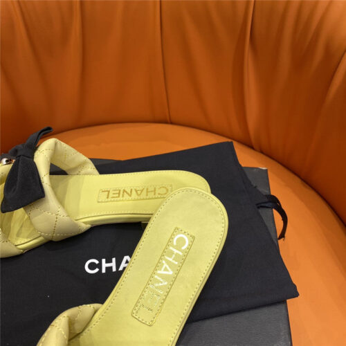 High Quality Luxury Chanel Embroidered Logo Slippers product detail