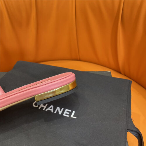 High Quality Luxury Chanel Embroidered Logo Slippers – Style 99910 product detail