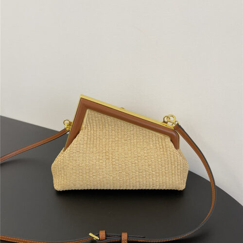 High Quality Luxury Fendi First Straw Bag alternate view