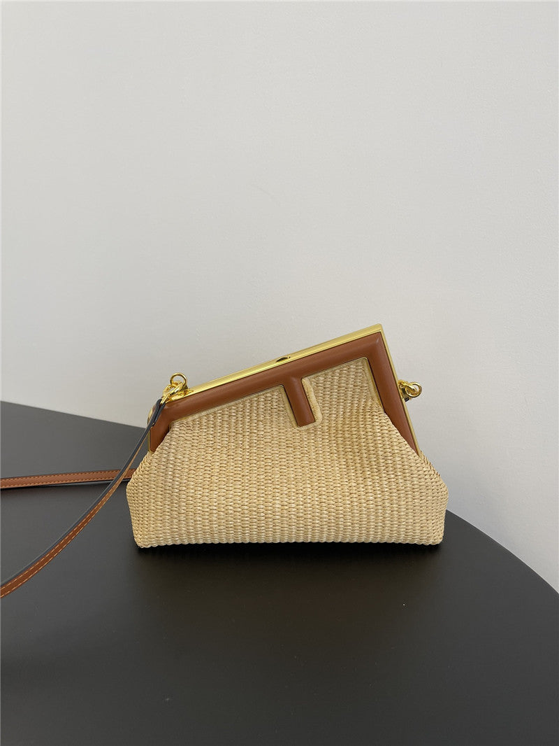 High Quality Luxury Fendi First Straw Bag