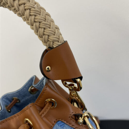 High Quality Luxury Fendi Denim Bucket Bag product detail