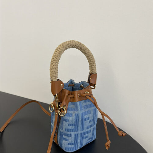 High Quality Luxury Fendi Denim Bucket Bag product detail