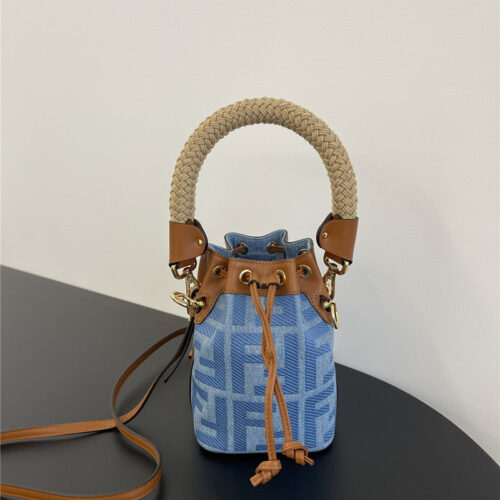 High Quality Luxury Fendi Denim Bucket Bag product image