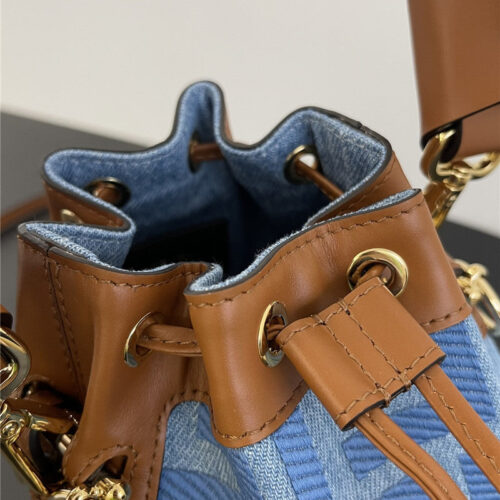 High Quality Luxury Fendi Denim Bucket Bag product detail