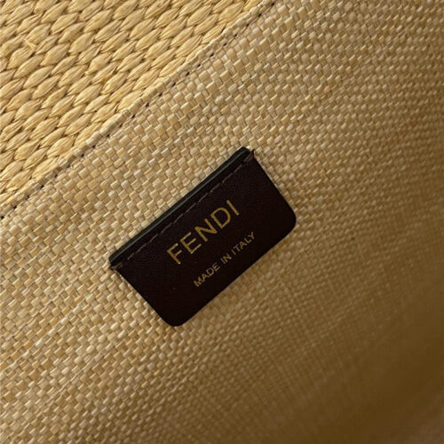 High Quality Luxury Fendi Sunshine Straw Shopping Bag product detail