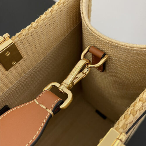 High Quality Luxury Fendi Sunshine Straw Shopping Bag product detail