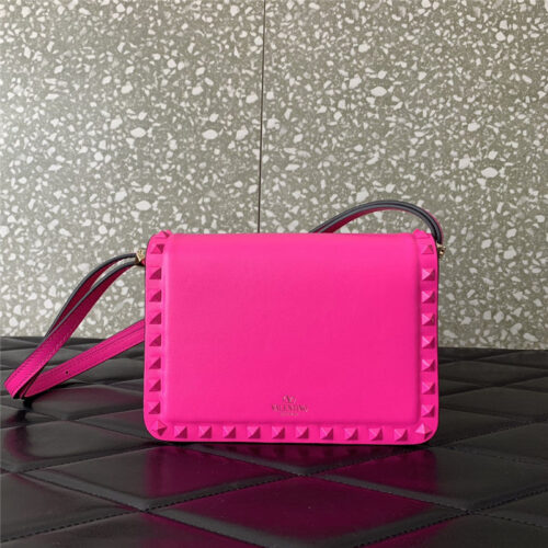 High Quality Luxury Valentino Garavani Rockstud23 Small Leather Bag alternate view