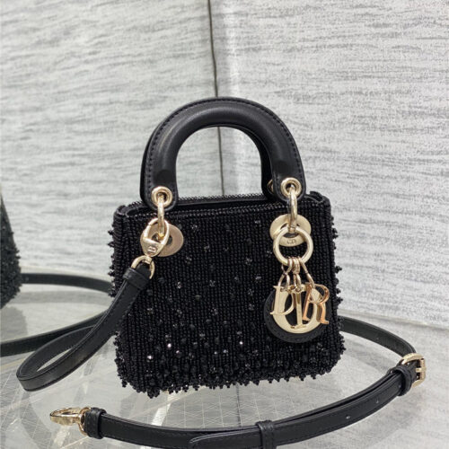 High Quality Luxury Lady Dior Beads Micro Bag – Style 26329 product detail