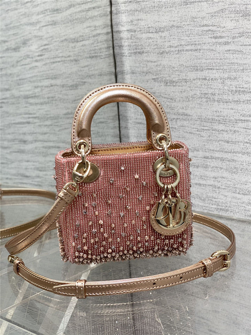 High Quality Luxury Lady Dior Beads Micro Bag – Style 26330 product detail
