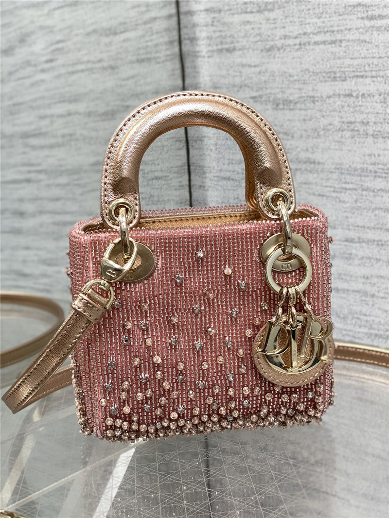 High Quality Luxury Lady Dior Beads Micro Bag – Style 26330