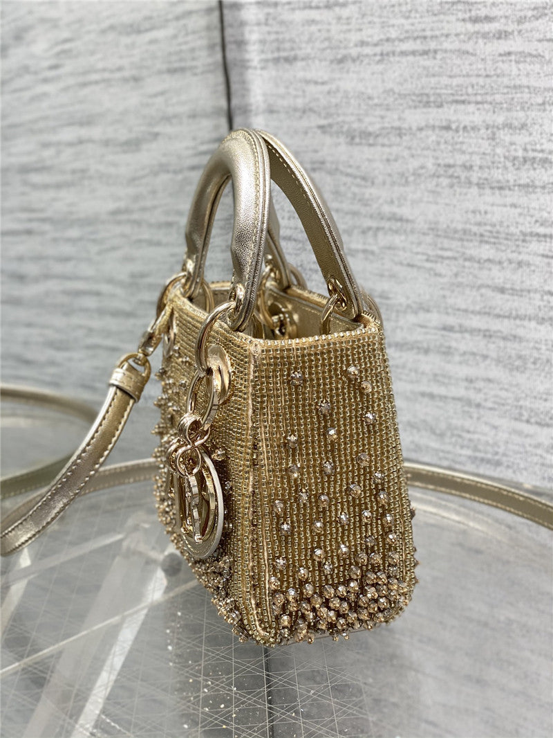 High Quality Luxury Lady Dior Beads Micro Bag product detail