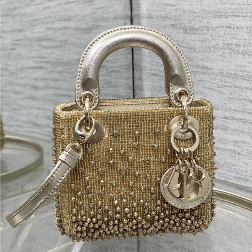 High Quality Luxury Lady Dior Beads Micro Bag