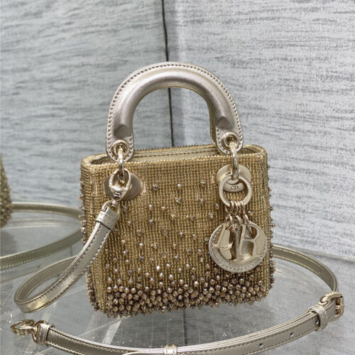 High Quality Luxury Lady Dior Beads Micro Bag product detail