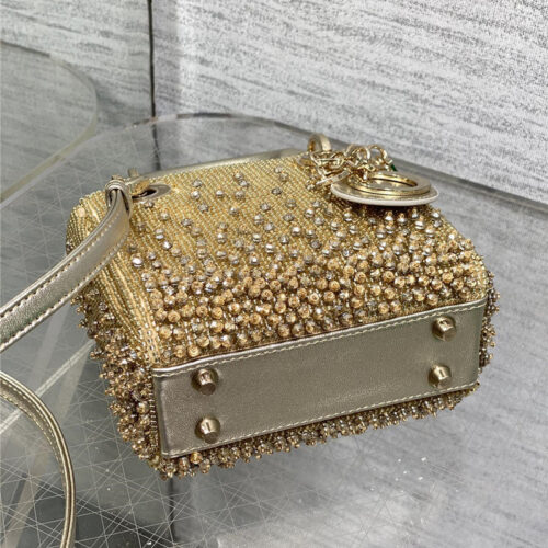 High Quality Luxury Lady Dior Beads Micro Bag product detail
