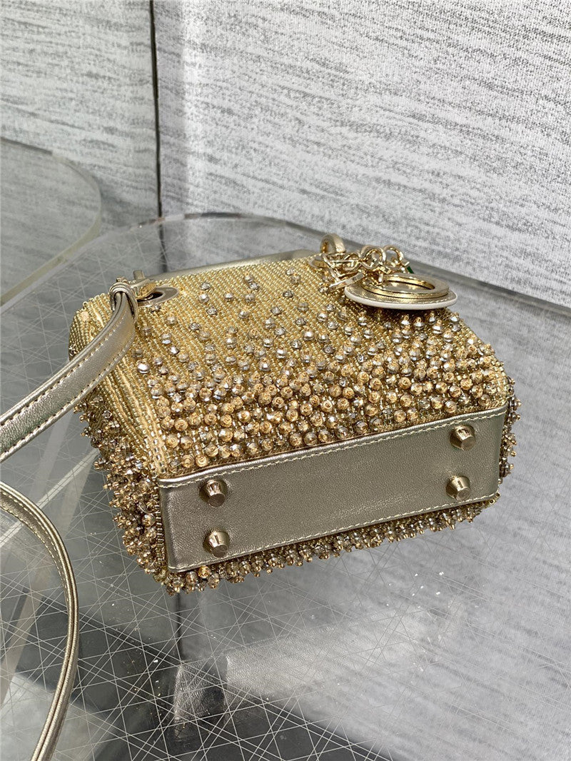 High Quality Luxury Lady Dior Beads Micro Bag product detail
