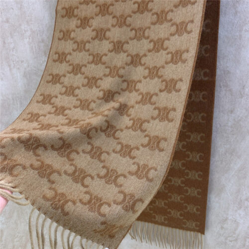 High Quality Luxury Celine Monogrammed Logo Cashmere Scarf – Style 24869 product detail