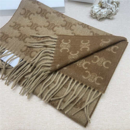 High Quality Luxury Celine Monogrammed Logo Cashmere Scarf – Style 24869 product detail