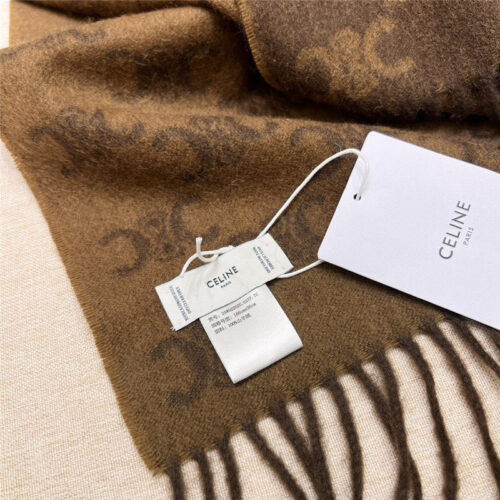 High Quality Luxury Celine Monogrammed Logo Cashmere Scarf – Style 24868 product detail