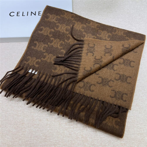 High Quality Luxury Celine Monogrammed Logo Cashmere Scarf – Style 24868 product detail