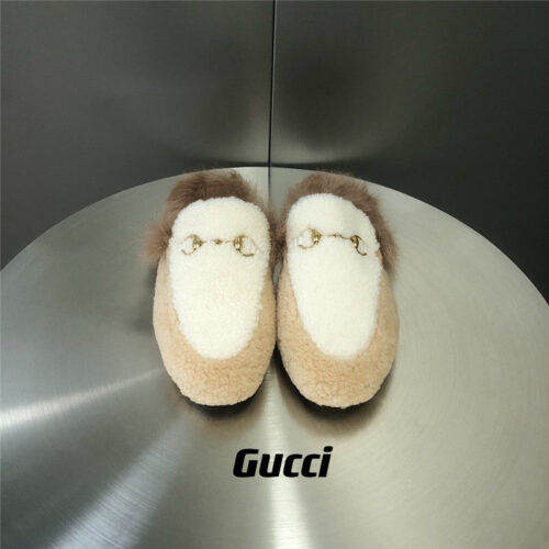 High Quality Luxury Gucci Fur Slippers – Style 12435 product detail