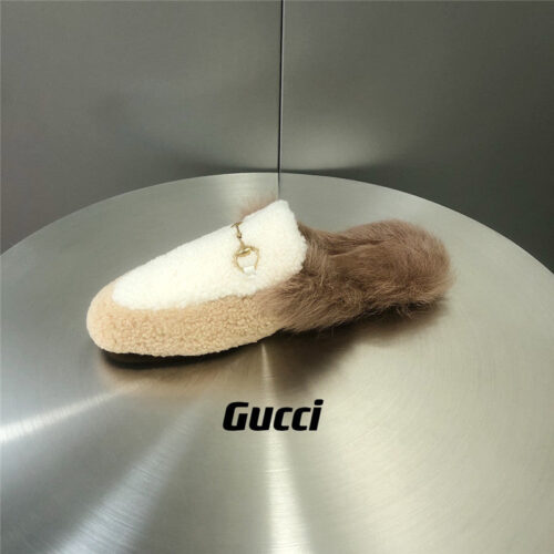 High Quality Luxury Gucci Fur Slippers – Style 12435 product detail