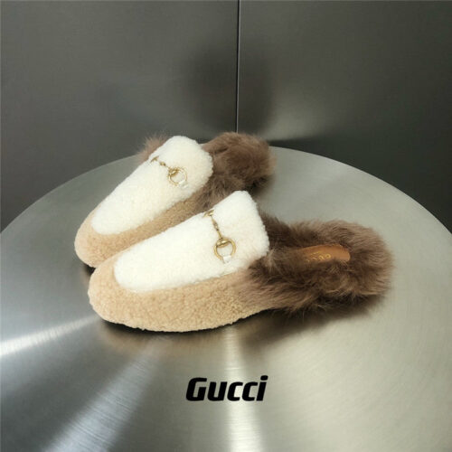 High Quality Luxury Gucci Fur Slippers – Style 12435 alternate view