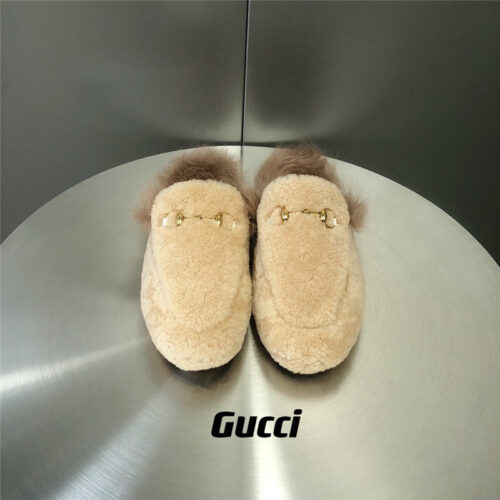 High Quality Luxury Gucci Fur Slippers – Style 10739 product detail