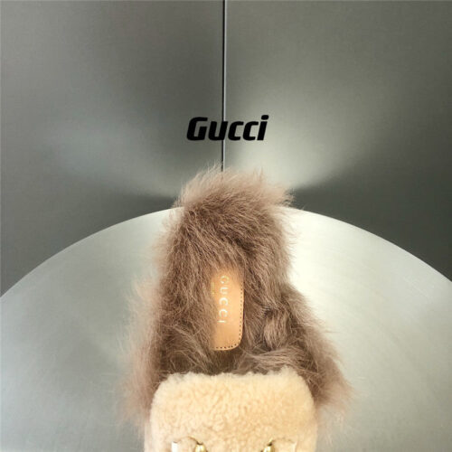 High Quality Luxury Gucci Fur Slippers – Style 10739 product detail