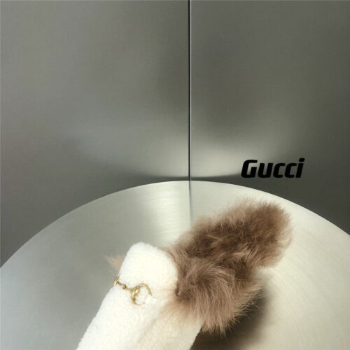 High Quality Luxury Gucci Fur Slippers – Style 43507 product detail