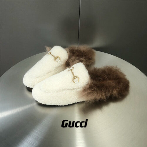 High Quality Luxury Gucci Fur Slippers – Style 43507 alternate view