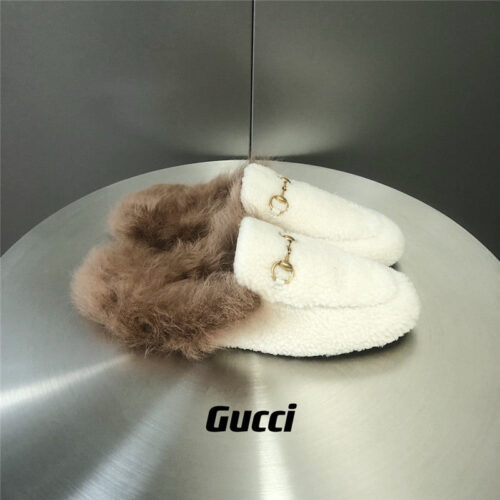High Quality Luxury Gucci Fur Slippers – Style 43507