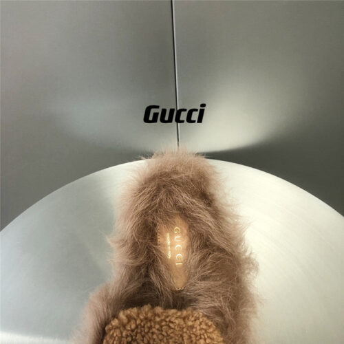 High Quality Luxury Gucci Fur Slippers – Style 05651 product detail