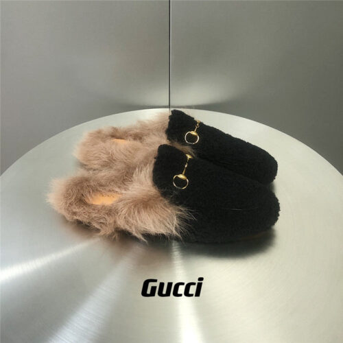 High Quality Luxury Gucci Fur Slippers – Style 38419