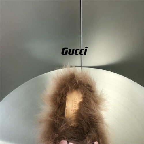 High Quality Luxury Gucci Fur Slippers – Style 03955 product detail