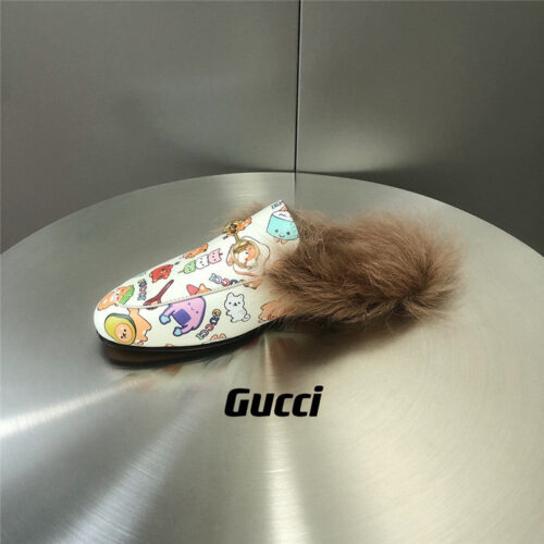 High Quality Luxury Gucci Fur Slippers product detail