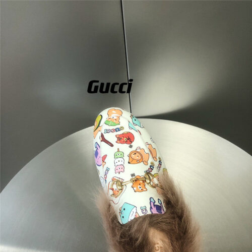 High Quality Luxury Gucci Fur Slippers product detail