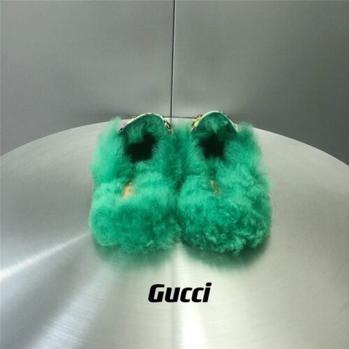 High Quality Luxury Gucci Fur Slippers – Style 69491 product detail