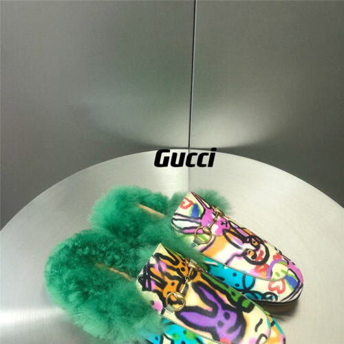 High Quality Luxury Gucci Fur Slippers – Style 69491 product detail