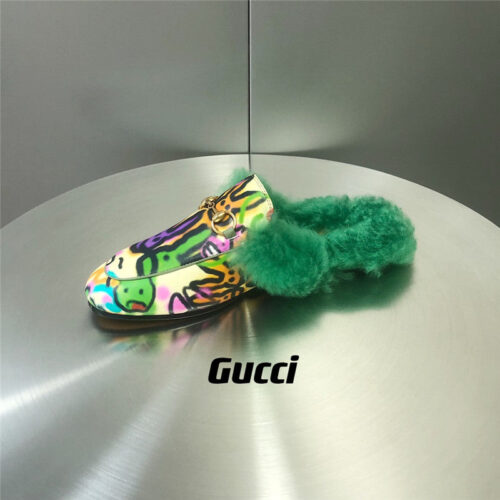 High Quality Luxury Gucci Fur Slippers – Style 69491 product detail