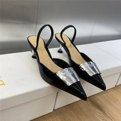 High Quality Luxury Dior Cd Letter Logo High Heel Sandals